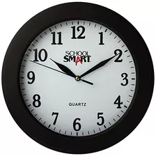 School Smart Ssg-0002 Reloj De Pared De 10 , Cara Blanca / 