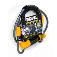 Candado Bicicleta Moto U Lock Con Linga Onguard Bulldog Mini Dt 8015