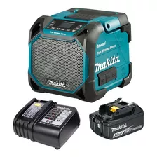 Caixa Sem Fio Bluetooth Makita Dmr203 C/bat 3ah C/carr Cor Azul-turquesa 110v/220v