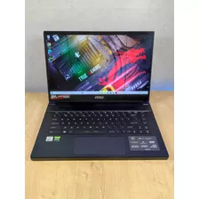 Notebook Msi + Rtx 3080 + Intel I7 + 32gb Ram + Tela 300hz