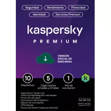 Kaspersky Premium 10 Dispositivos 1 Año