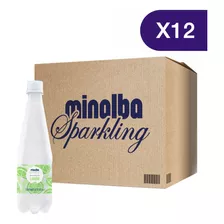 Agua Gasificada Minalba Sparkling Limón - Caja De 12 Unidade