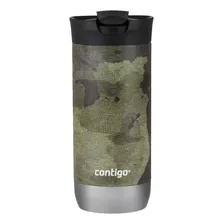 Vaso Térmico Contigo Huron. Textured Camo Color Verde 591ml