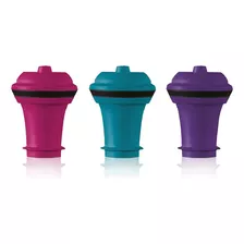 Tapones De Vacío Vacu Vin Wine Saver Juego De 3 Mul