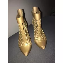 Melissa Jean Paul Gaultier Bota Nova Dourada Fosco