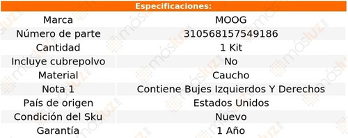 Buje Cremallera Direccion Mercury Villager 93-02 Moog Foto 3