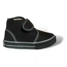 Zapatilla Botita De Gamuza Con Velcro