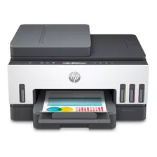 Impresora A Color Multifunción Hp Smart Tank 750 Con Wifi Blanca Y Gris 100v/240v