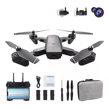 Dron Profesional Plegable 2 Cámara 4k+3 Baterías 1hora Vuelo