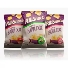 Caixa C 20un Batata Doce Chips Ribsnack 45g Variados