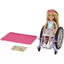 Boneca Barbie Chelsea Cadeira De Rodas Loira - Mattel