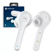 Fone Bluetooth Motorola Moto Buds 85, A Prova D'agua Branco