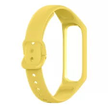 Pulseira Para Galaxy Fit 2 R220 Sport Lisa Colorida Cor Amarelo