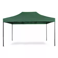 Gazebo Plegable 3 X 4,5 Reforzado E Impermeable Filtro Uv30 Color Verde