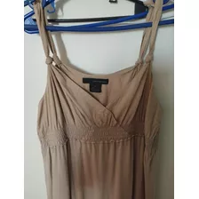 Vestido Solero Calvin Klein Talle M Algodón Degradé Marrones