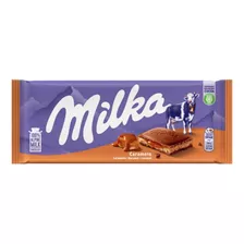 Chocolate Importado Milka Ao Leite Caramelo 100g