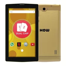 Tablet 3g 2 Chip Dual Sim How 8gb Wifi Gps 705g 7 Dourado
