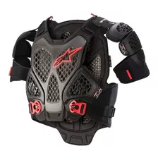 Colete Alpinestars A6 Chest Protector Preto Vermelho