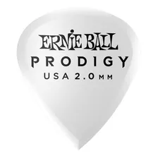 Puas De Guitarra Ernie Ball Pack X 6 Prodigy 2 Mm Mini 3s Color Blanco Tamaño 2.0 Mm