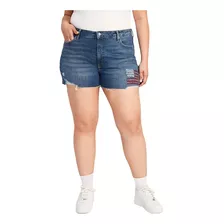 Shorts Jean Old Navy Bordado Bandera Usa Plus Size