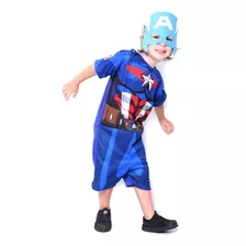 Fantasia Infantil Heróis Vingadores Short Capitão América