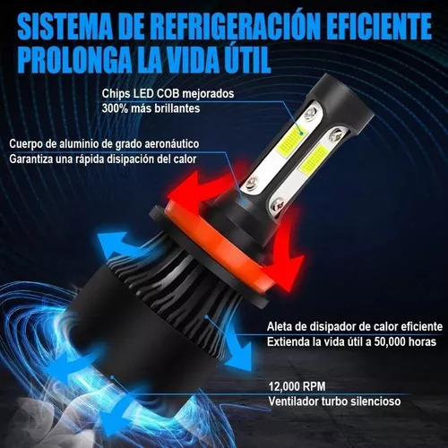 Kit De Focos Led De Haz Alto Y Bajo De 16000 Lm Para Chevrol Foto 5