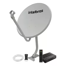 Antena E Receptor Sistema Banda Ku Sat 800 Intelbras 