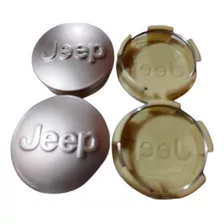 4 Tapas Llanta Central Jeep 64 Mm Plata-mate