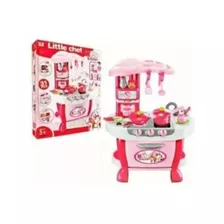 Set Cocina Juguete Infantil 87cm Niña Vapor Agua Sonido Luz