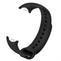 Pulseira Silicone Preto Trava Metal Compatível Xiaomi Mi Band 9