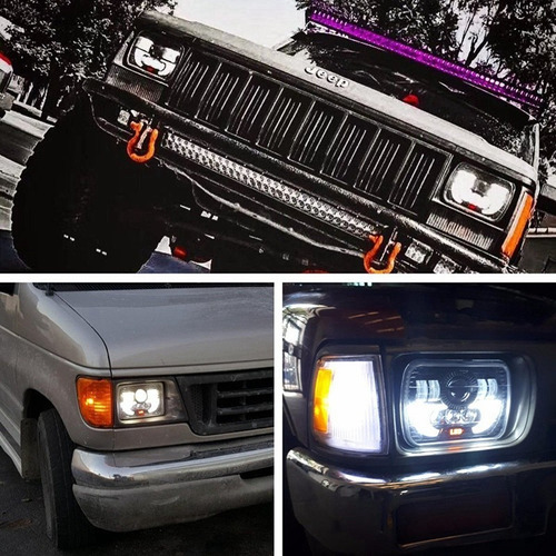 Faro Led Alto/bajo Jeep Off-road 7x6 5x7 Pulgadas 55w Foto 4