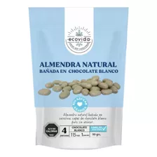 Almendra Natural Bañada En Chocolate Blanco (sin Azúcar) 90g