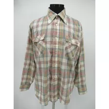 Camisa Levis Cuadros Vintage Made In Usa Epoca 1990 Tala L