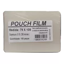 Pouch Film Plastificação 79 X 108 Mm 0,10 Mic 100 Und Mares