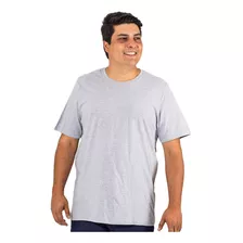 Kit 2 Camiseta Masculina Plus Size Básica Gola Redonda 