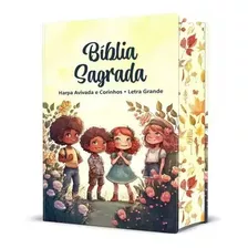 Bíblia Sagrada Infantil Rc Letra Grande Com Harpa Avivada E Corinhos Capa Dura Pequena Crianças Jardim