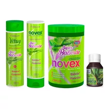 Kit Novex Babosão Óleo De Babosa Super Babosão No Cabelo