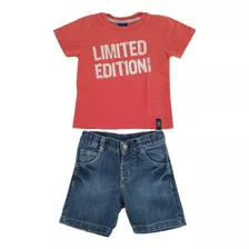 Conjunto Mimo Remera Y Bermuda Jean Talle 1/2 Años