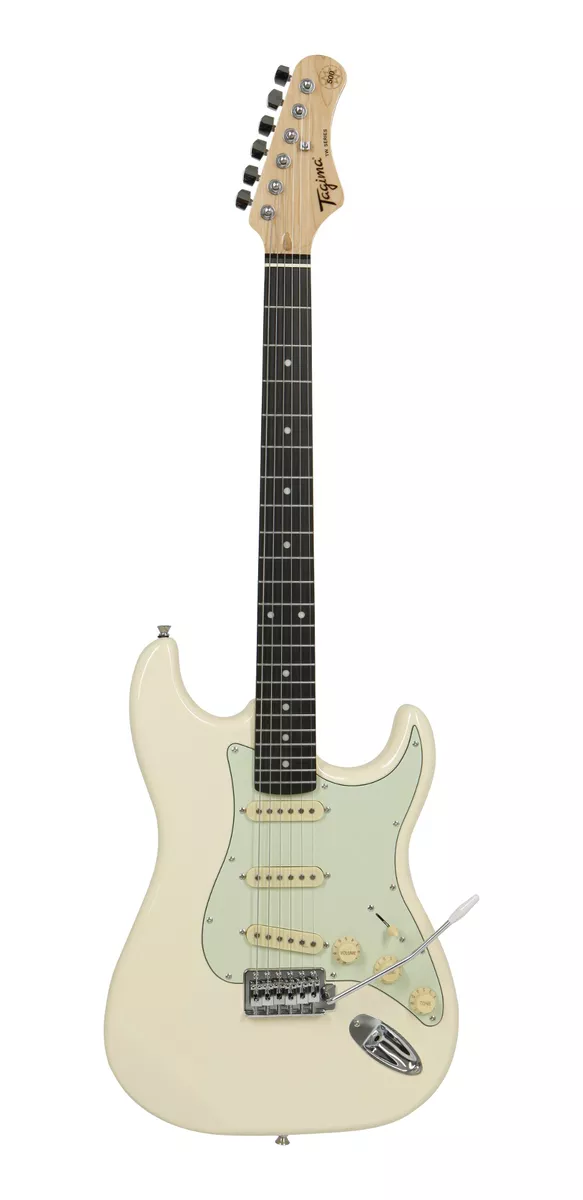 Guitarra Elétrica Tagima Tw Series Tg-500 De  Tília Olympic White Com Diapasão De Madeira Técnica