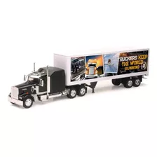 Caminhão Kenworth W900 + Baú Tribute Truckers 1:32 New Ray
