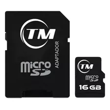 Micro Sd De 16 Gb Tm Clase 10 Hasta 80 Mb/seg