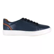 Tenis Casuales Hombre Carlo Ronaldi 02 Mestizo Marino/miel