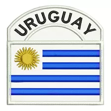 Bandera Uruguay Bordada Deportivo Parche Uniforme Militar