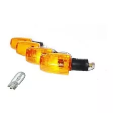 Pisca Seta Titan 125 150 Laranja C\lampada Kit Com 4 Unidad.