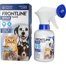Spray Antiparasitário Para Pulga Merial Frontline Spray 250 Ml Para Cão Y Gato