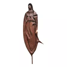 Escultura De La Virgen De Guadalupe Bronce Base De Marmol