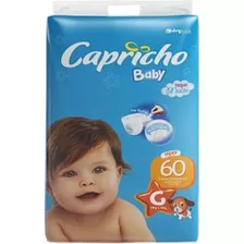 Fralda Descartável Infantil Capricho Baby - Tamanho G Gênero Sem Gênero Tamanho Grande (g)