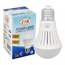 Lâmpada Bulbo Led A60 7w E27 Bivolt Branco Quente Cor Da Luz Branco-quente 110v/220v