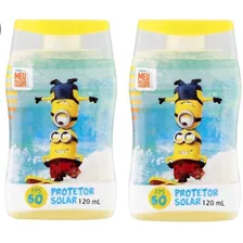 Kit 2 Protetor Solar Kids Minions Fps60 Com 120ml.