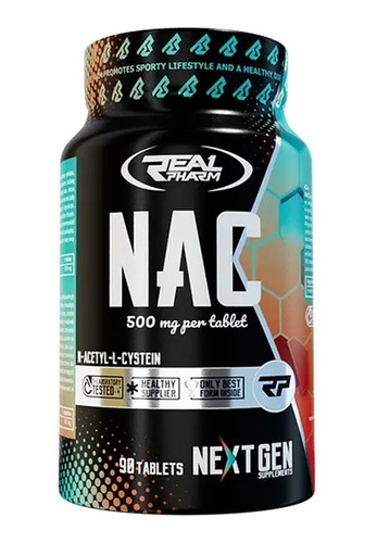 N-acetyl Cysteine Nac 500mg 90 Tabs - Real Pharm